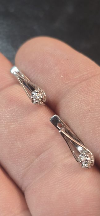 Cercei Platină diamante