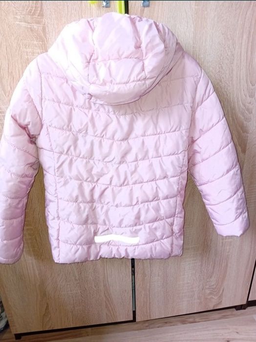 geaca hm h&m roz toamna  iarna 8 9 ani, 134 cm fata fetite