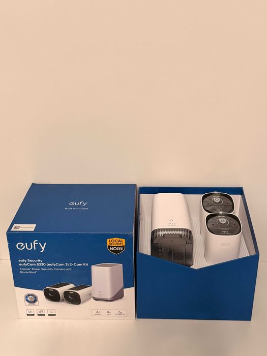 Kit supraveghere video eufyCam 3 S330, 4K Ultra HD, Solare, homebase
