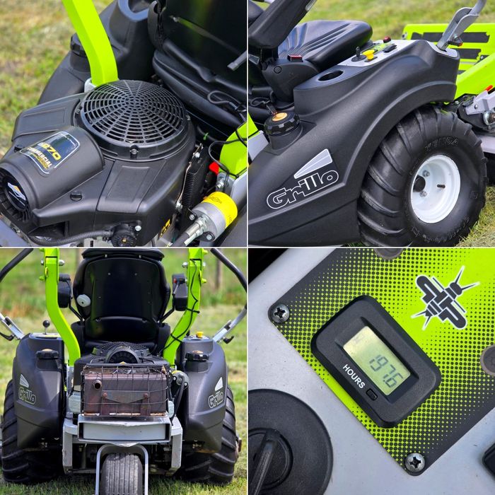 Tractoras gazon iarba vegetatie inalta Profesional Uz comercial GRILLO ...