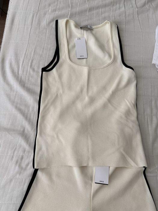 Плетен комплект Mango - потник и панталон