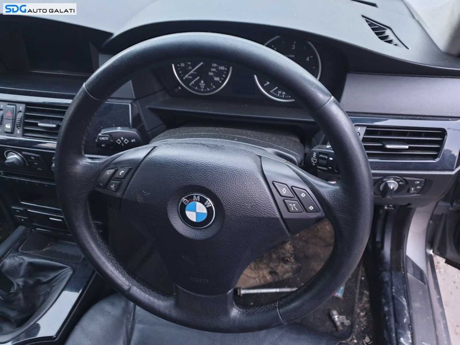 Volan Piele 3 Spite FARA Airbag BMW Seria 5 E60 E61 LCI FL Facelift 2007 - 2010 [C7177]