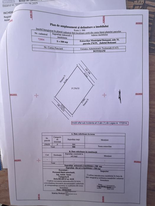 2 terenuri extravilan arabil !!!