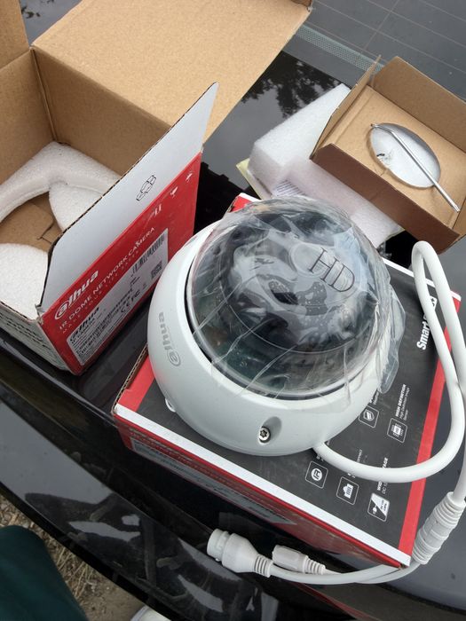 Vand Dahua HDBW3841E-AS Anti-Vandal WizSense Dome IP Camera, 8MP 2.8mm (108°) fixed lens