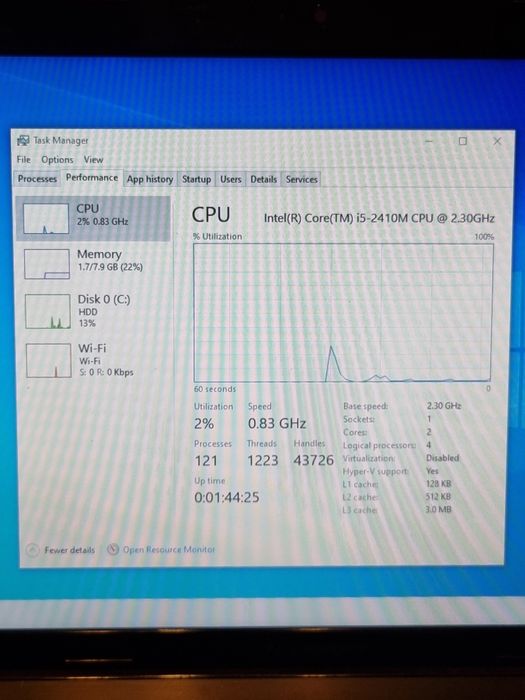 Laptop Lenovo G580 i5-2410M , 8gb ram , HDD 320 gb , Windows 10 activat