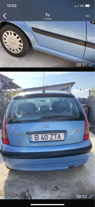 Vand masina Citrien C3, an fabricatie 2004,100000km, folosita urban