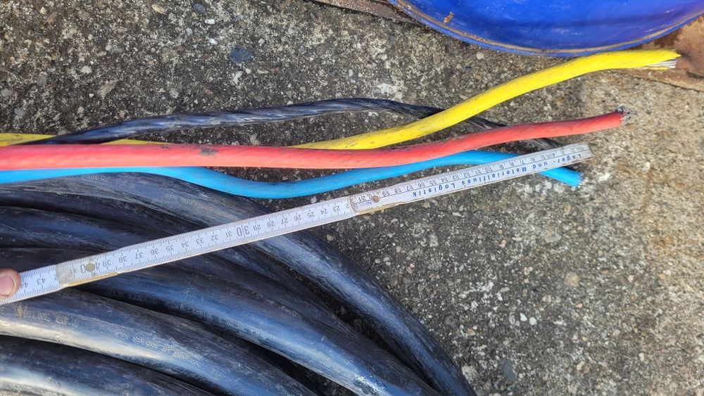 cablu curent electric trifazic forta de aluminiu prelungitor santier