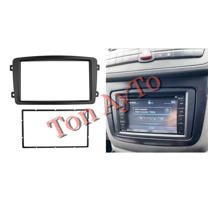 Адаптерна Рамка 7" инча Мултимедия W203 W209 W463 W639 Vito Viano Мерцедес Mercedes Андроид Android 2 дин 2 din