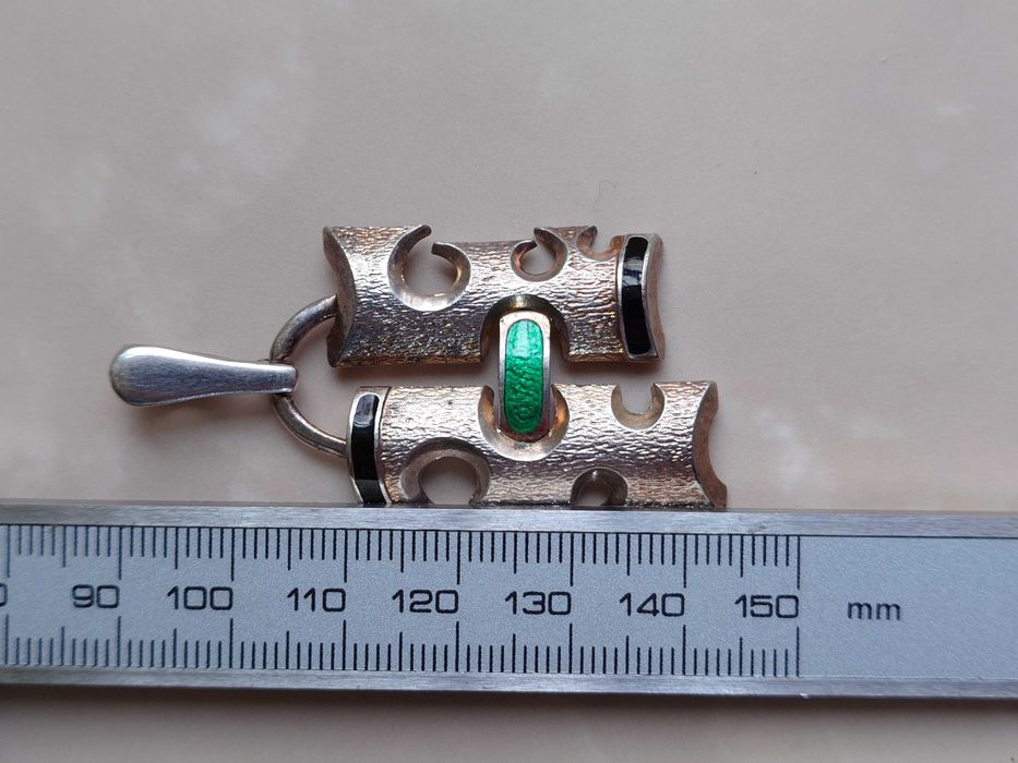 Pandantiv din argint cu email Italia Alessandria.