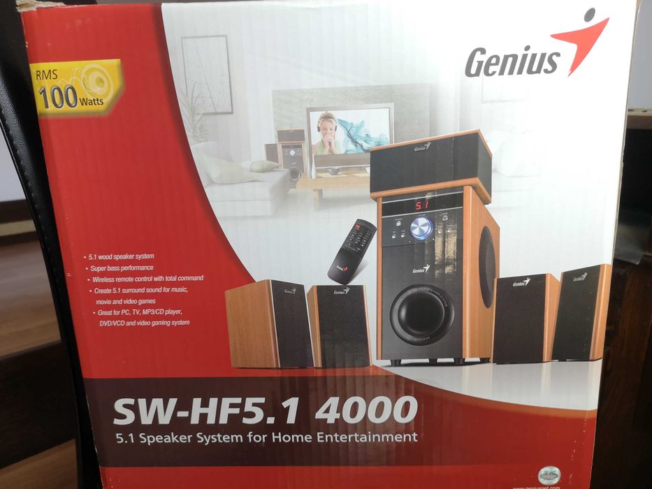 Sistem Audio Boxe Genius 5.1 SW-HF 4000, 100W