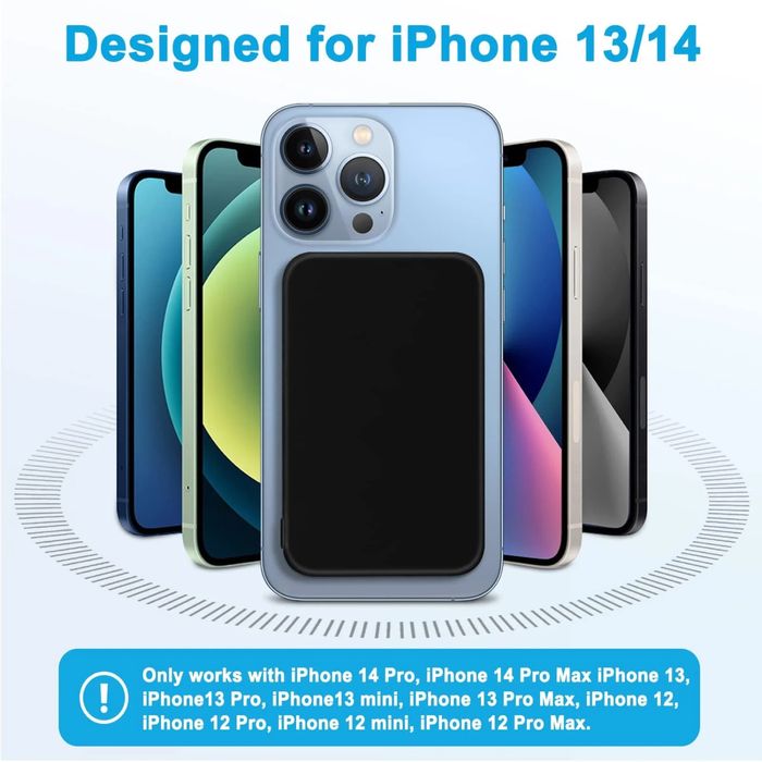 AOGUERBE 10000mAh Mag-safe външна батерия/PD 22.5W FC/USB-C, iPhone