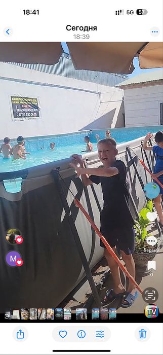 Продам тентовый бассейн 10/5