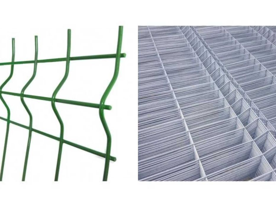 plasa/ panou bordurat /TEAVA/ STALP 3.5-4.9MM/Zincat /Verde/Gri