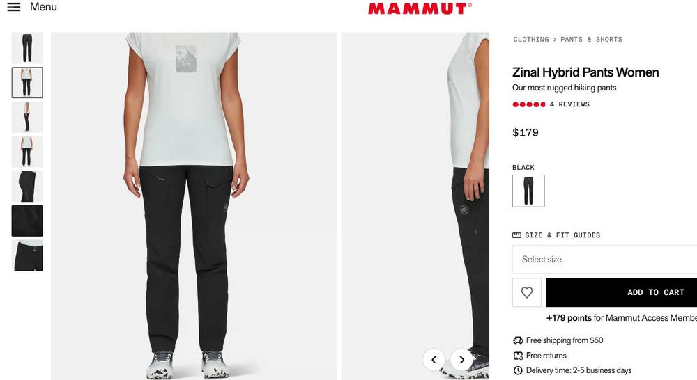 Pantaloni Dama MAMMUT 34 36 38 Zynal salomon salewa ortovox munte