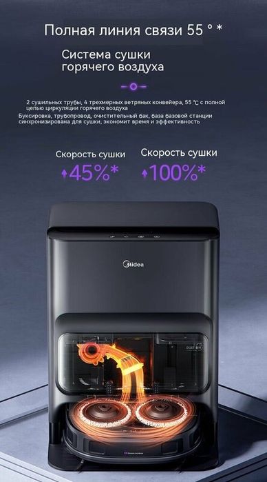 Робот-пылесос Midea V12, 5200