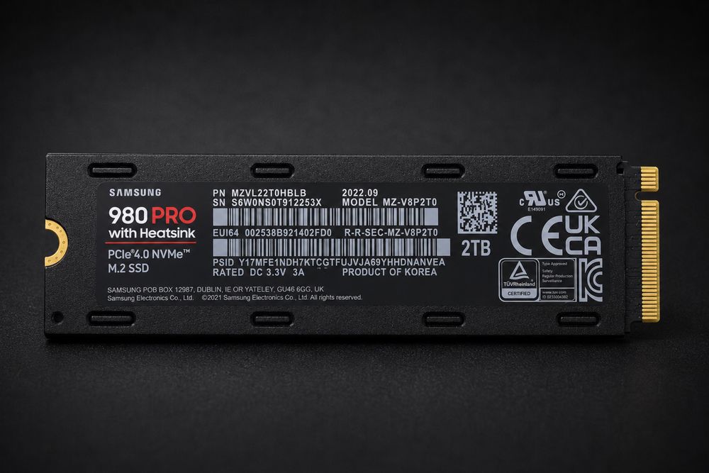 SSD nvme Samsung 980 PRO 2TB with Heatsink (Оригинал)