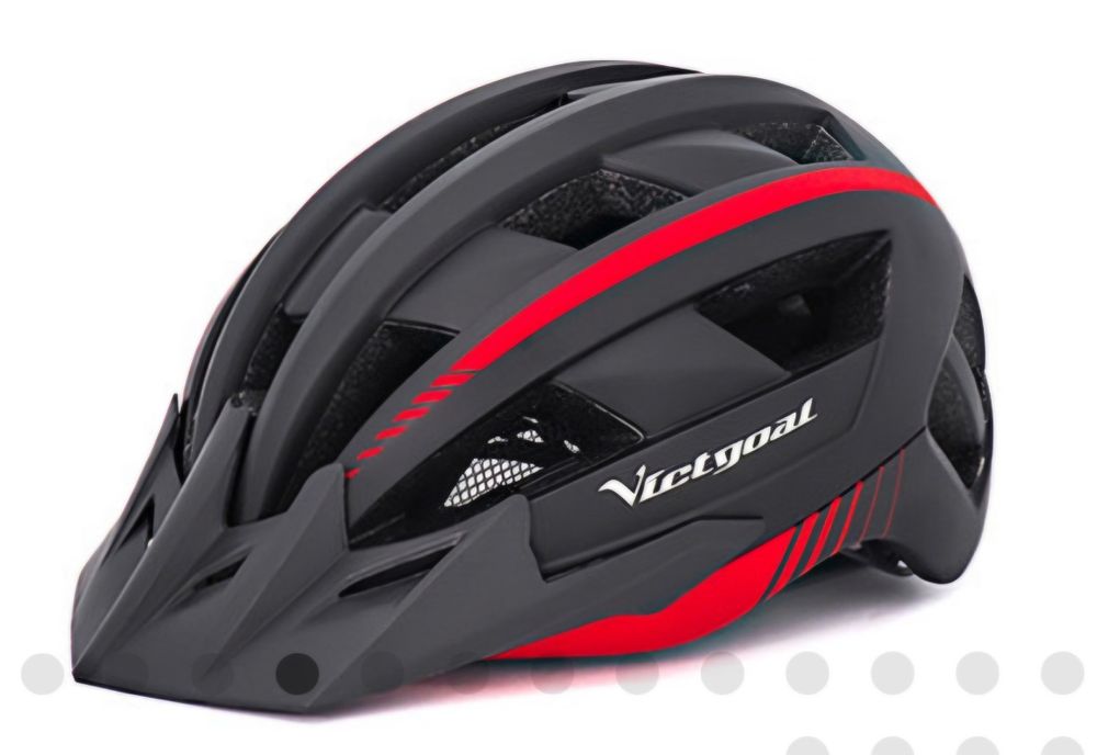 Casca bicicleta L Victgoal cu LED și aparatoare soare