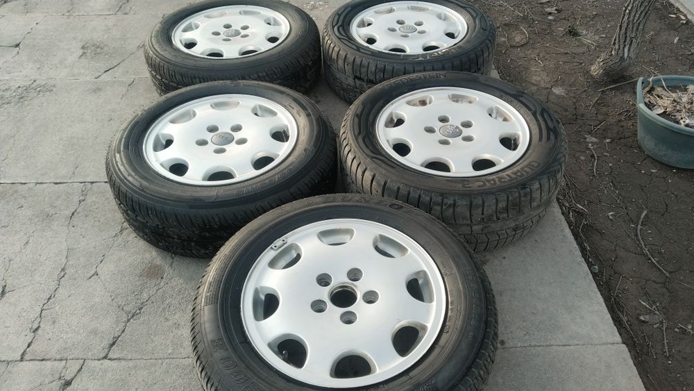 Диски на Ауди,с летней резиной,