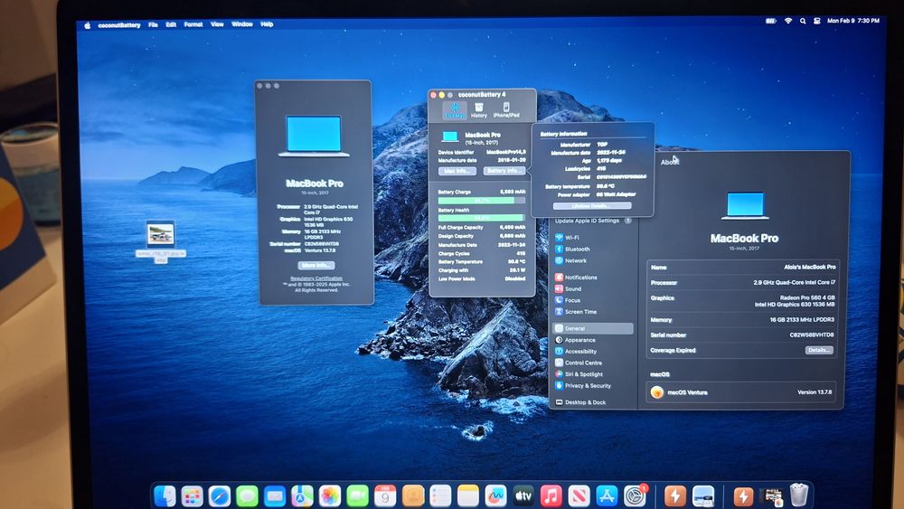 Mackbook Pro A1707 placa video dedicata Impecabil