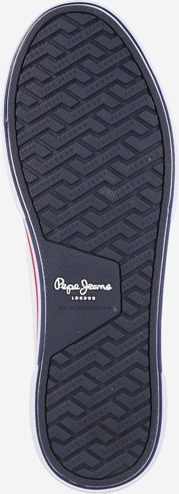 Pepe Jeans Ниски маратонки 'Brady' в Бяло 45 но отговаряна 44