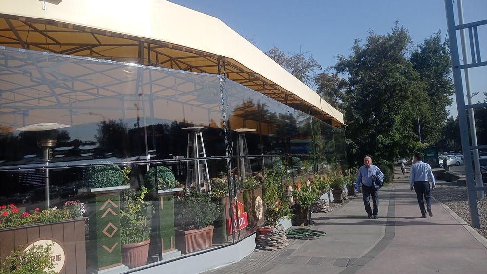 Тент бассейн закрыть навес закрыть салафан банер установка киламиз Тен