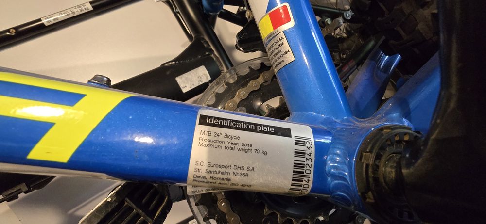 Bicicleta mtb teranna dhs 24 inci