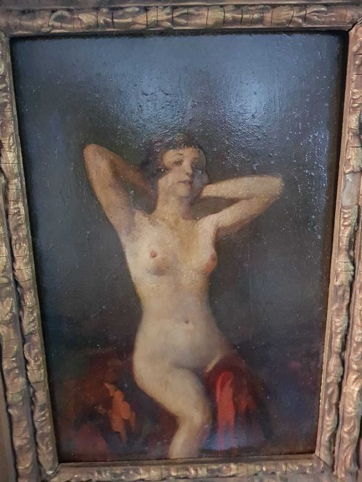 Tablou foarte vechi,pictura in ulei!