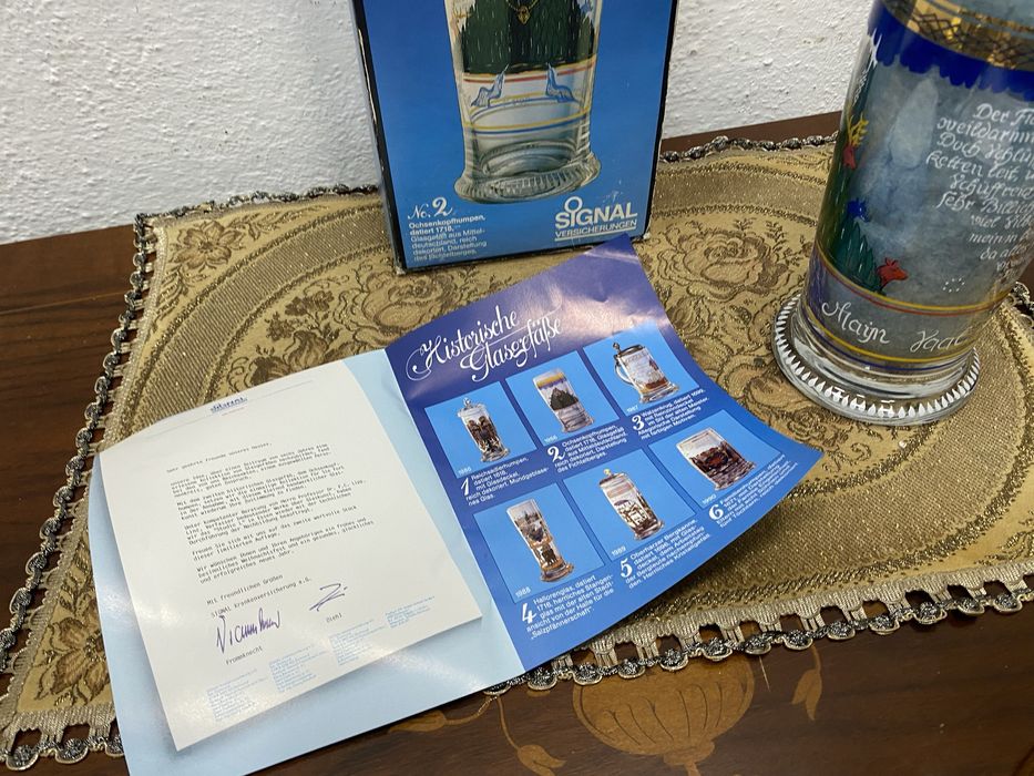 Немска чаша за бира ръчна изработка със сертификат