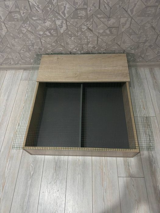 Клетка, Вольер для грызунов.Большая (1м/80см) и раздельная с крышкой.