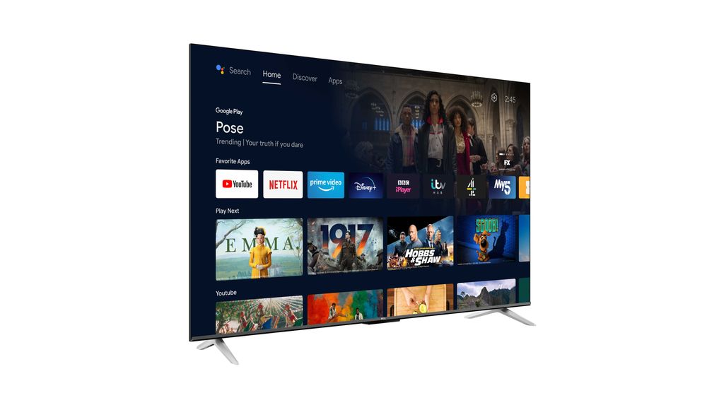 55" Смарт 4К Телевизор TCL 55HG60E, Android TV, Wi-Fi + Bluetooth