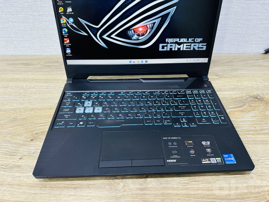 ASUS TUF CORE I5-11Gen+RTX3050 Мощный, Игровой ноутбук для Игр и IT