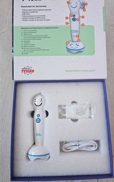 Интерактивна говореща писалка Tolki + интератиква книга