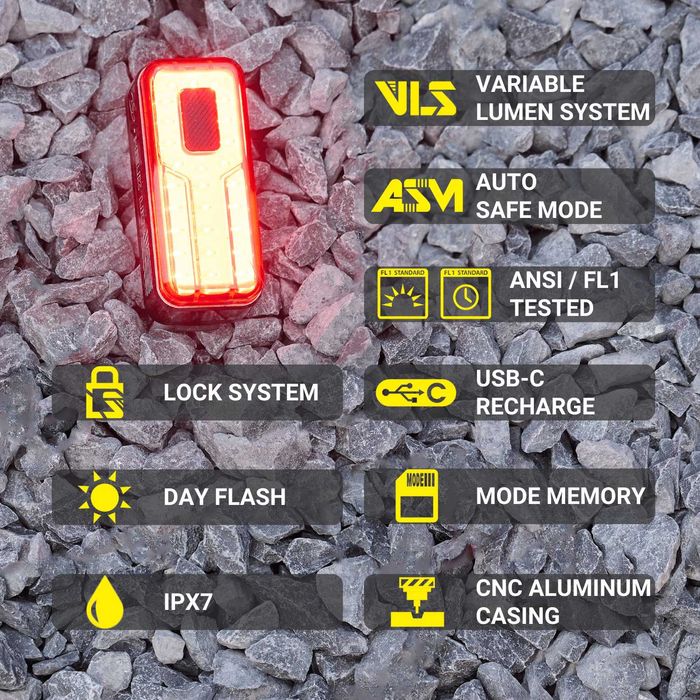 Заден стоп за велосипед Moon Helix Lite