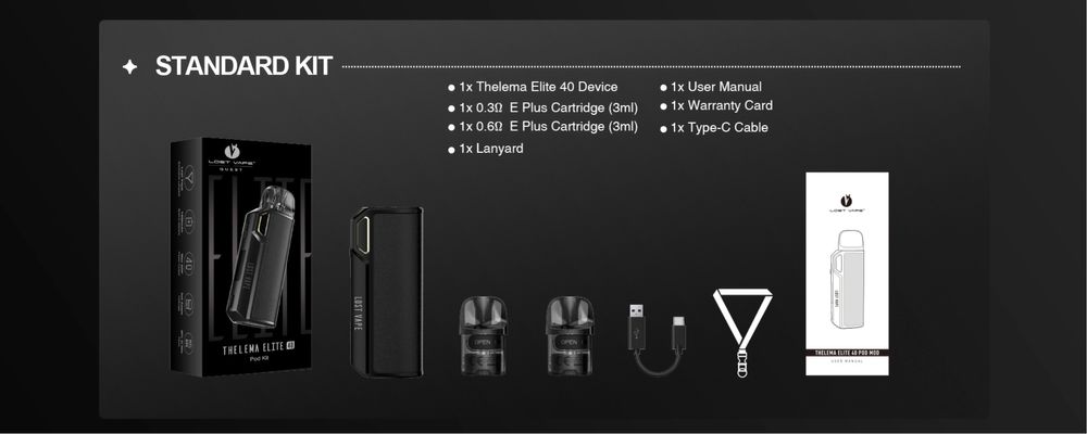 Tigara vipe electrica Thelema Elite 40 nouă