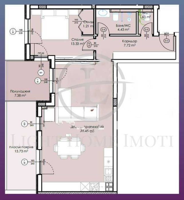 Реф. 3410 Двустаен Бутикова Сграда / Младежки Хълм