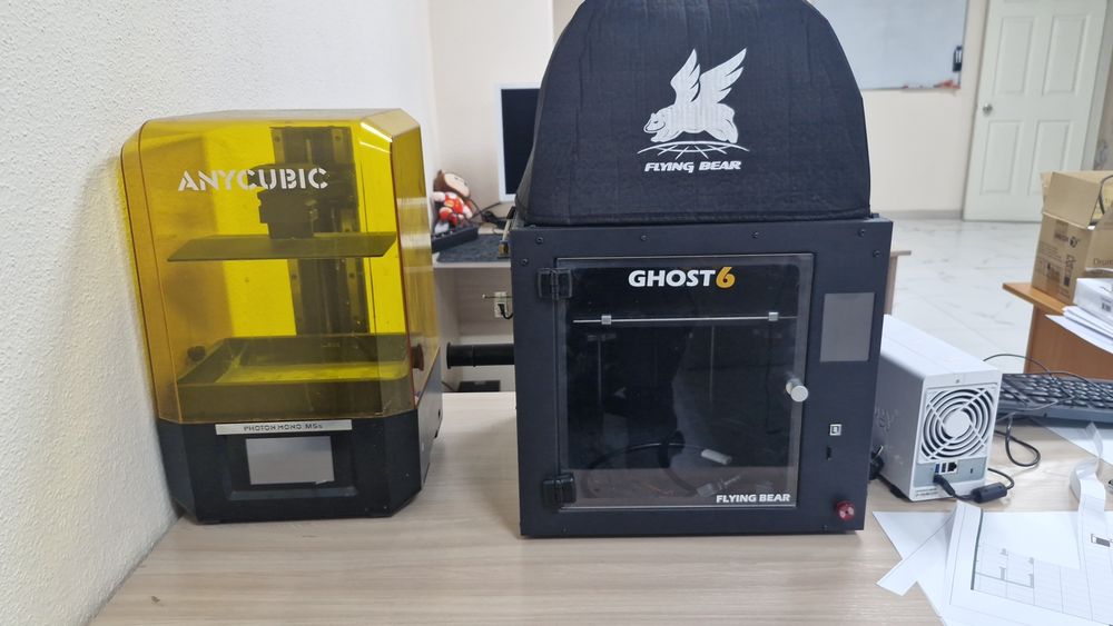 3д принтеры flyingbear ghost 6, anycubic photon mono 5s