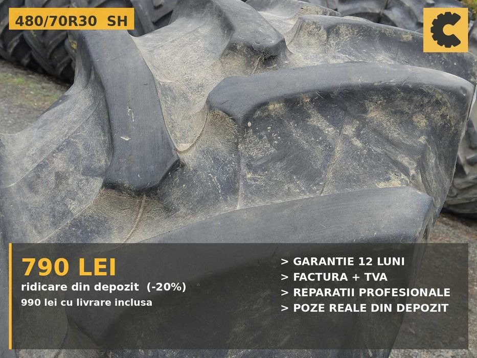 Cauciucuri 480/70R30 19.5R30 Pirelli Anvelope Tractor SH IEFTIN TVA