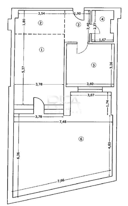 2 camere Unirii decomandat, centrala, et. 1, an 2017, 98 mp