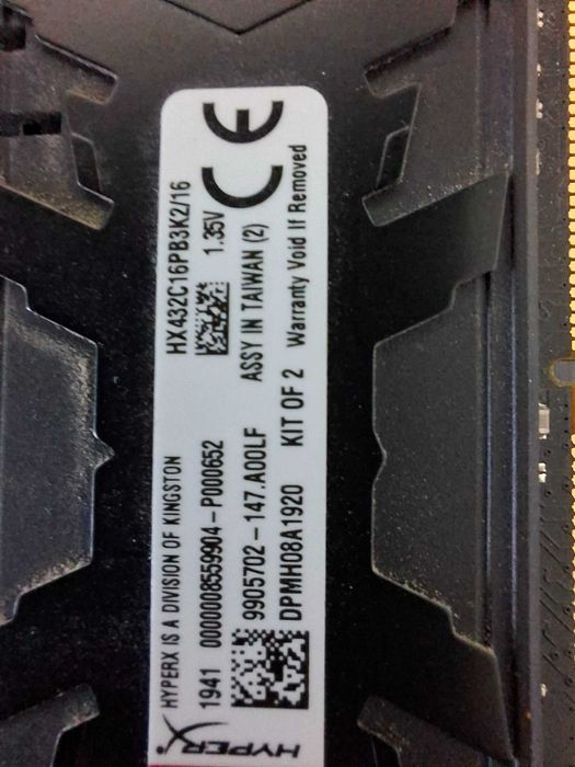 DDR4 16GB 3200MT/s Hyperx (kit 2x8GB)