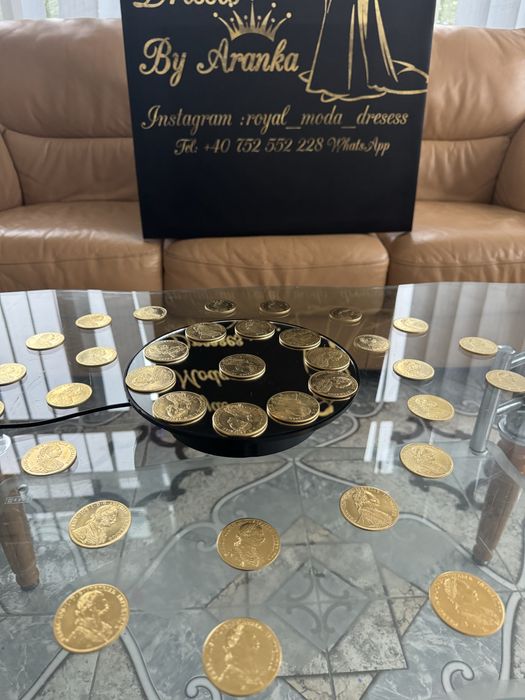 Moneda  galben Franz joseph  austriale placata