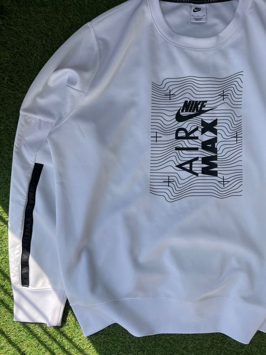 Мъжка блузка : Nike Sportswear Air Max Sweatshirt White XL