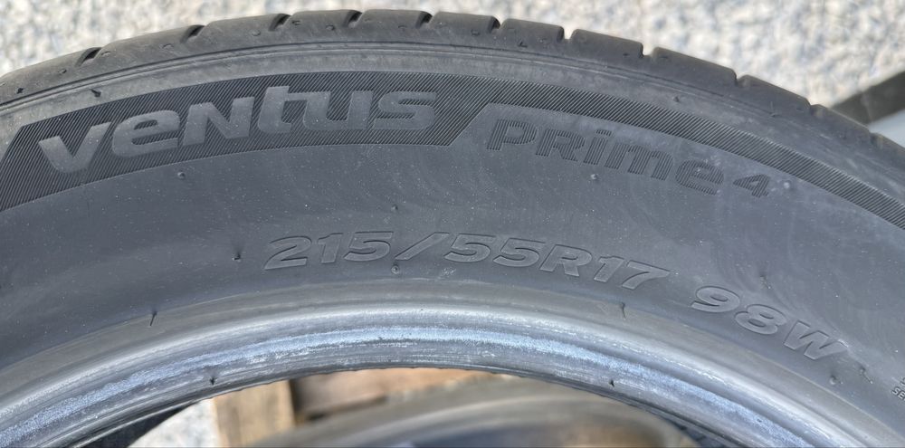 2бр 215/55/17 на 7мм с 24дот Ханкок