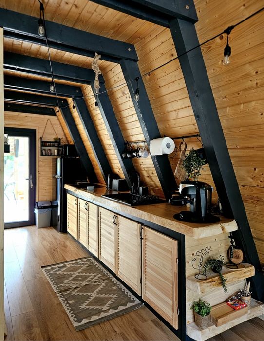 Cabana A-frame Valea Drăganului cu ciubăr