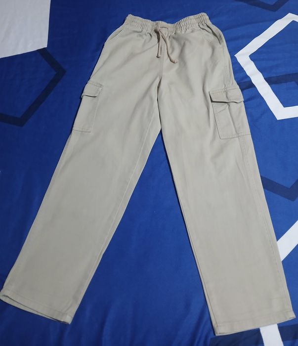 Pantaloni Cargo Bej 8-9 ani 134 cm 100% bumbac