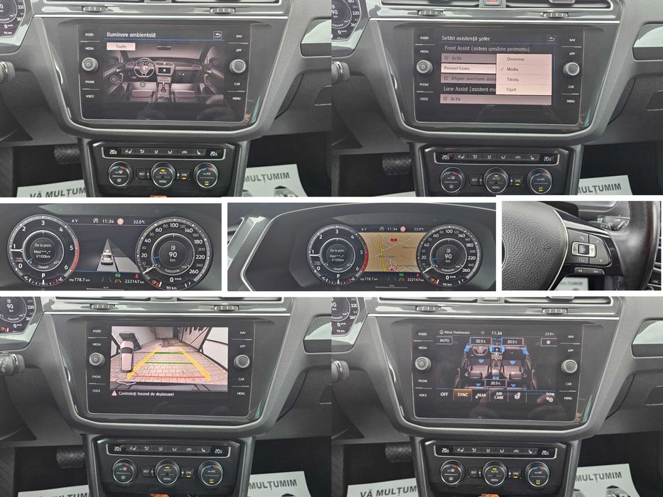 VW Tiguan HighLine 2018 2.0TDI 150cp DSG / Faruri LED Virtual Keyless Alkantara Distronic LINE / TOP