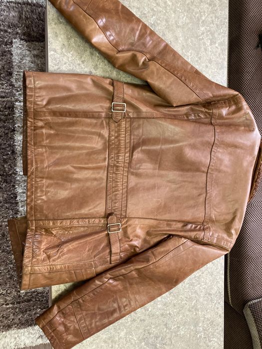 Кожено яке C.P. Company мъжко от свинска напа