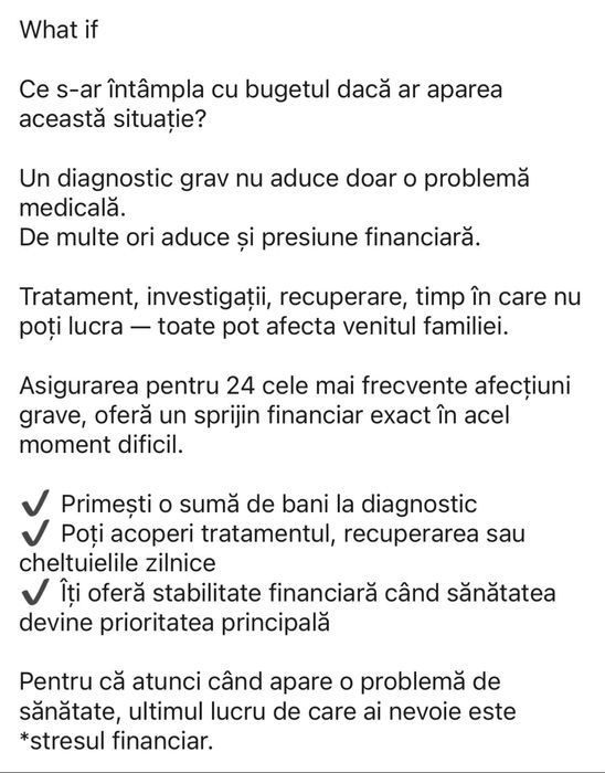 Consultant în asigurari de viață / plan financiar pentru familie