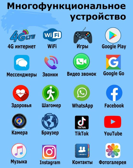 Smart watch internet simkarta barcha ilovani oqiydi