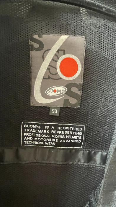 Geacă moto din piele SUOMY Racing