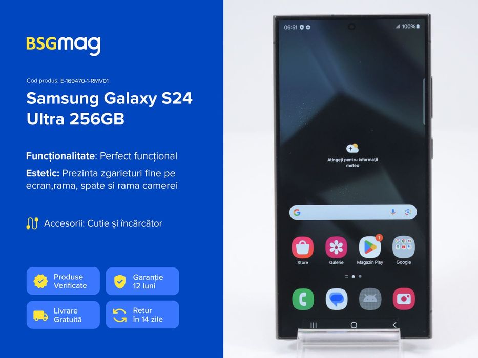 Telefon Samsung Galaxy S24 Ultra 256GB - BSGmag